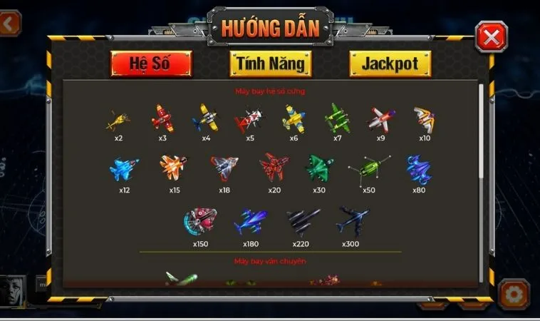 Các thể loại máy bay trong game Bắn Cá Đại Chiến B52 Tại SV368