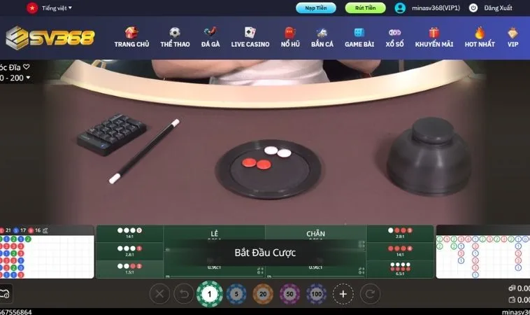 Bí Quyết Soi Cầu Trò Chơi Xóc Đĩa Tại SV368 Chuẩn Cao Thủ 2 Bàn cược Xóc Đĩa Tại SV368